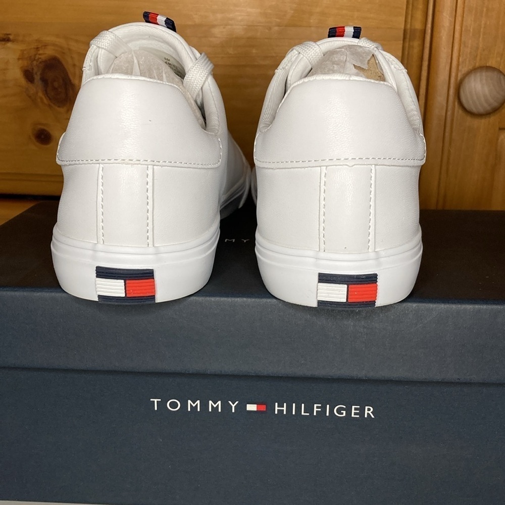 Tommy Hilfiger | NEW White Lamiss Icon Stripe Sneakers 9 - Picture 5 of 10